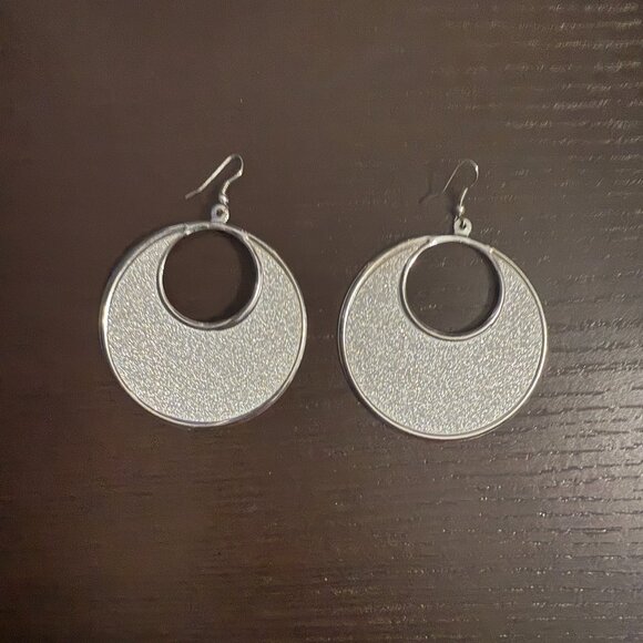 Bebe & Noir Black Sequin Beaded Tank Tops M / L & Earrings Statement Bundle - Picture 15 of 15